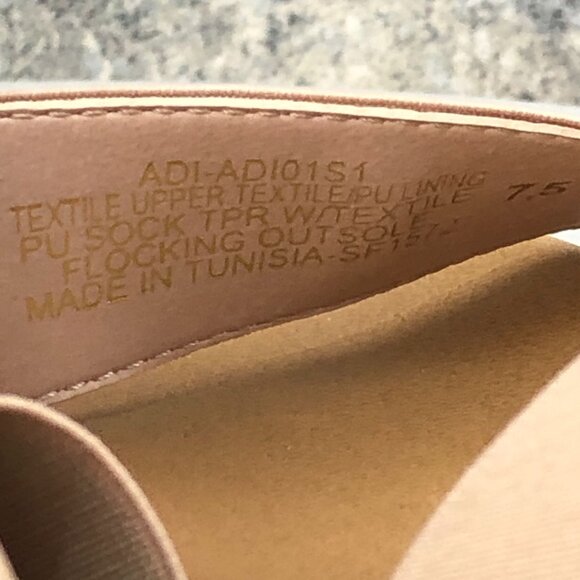 Steve Madden Women's Size 7.5 Azzurra Natural Tan Open Toe Ankle Strap Sandals - Picture 14 of 14